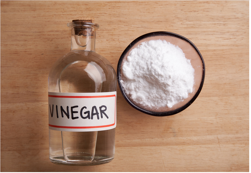 Vinegar is particularly effective at cleaning windows, countertops, and floors.